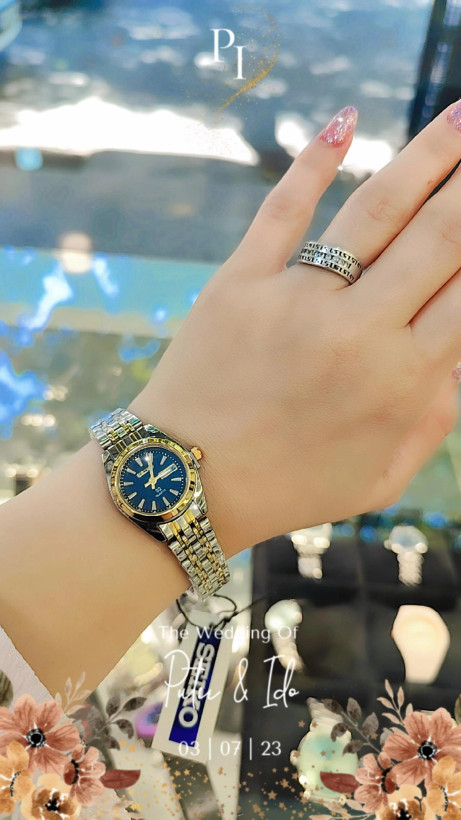 ست ساعت seiko رنگ طلایی نقره ای