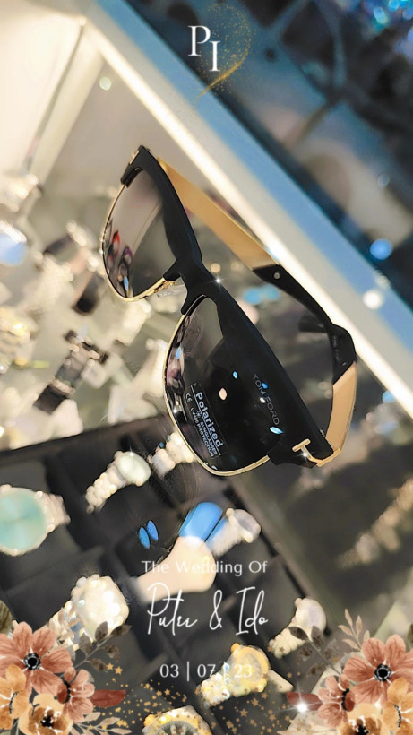 عینک برند tom ford بارکد دار پلاریزه ویو وی ۴۰۰